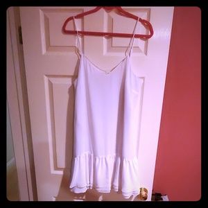 Bcbg white flowy dress